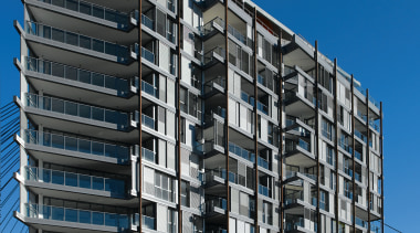 Evolve is a brand new 47-apartment development by apartment, architecture, building, commercial building, condominium, corporate headquarters, elevation, facade, home, house, metropolis, metropolitan area, mixed use, neighbourhood, property, real estate, residential area, sky, suburb, tower block, black, blue