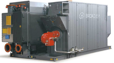 The absorption chiller's aquat apperance belies the intricate electric generator, machine, product, gray, white