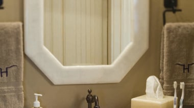 Image of custom made basin by de la bathroom, bathroom accessory, ceramic, home, interior design, plumbing fixture, room, sink, window, orange, brown