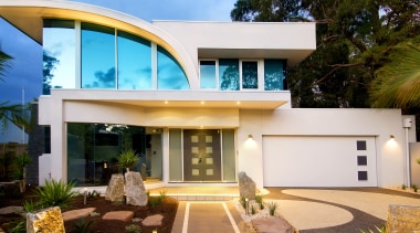 A passive enviromental design by Englehart Homes ensures architecture, estate, facade, home, house, property, real estate, residential area, villa, window