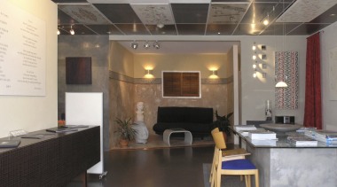 Image of decor-panels available from interior fit-out company ceiling, floor, flooring, furniture, interior design, gray, black