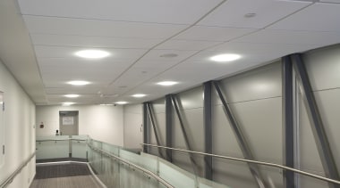 Images of the new ceilings at Auckland International ceiling, daylighting, glass, gray