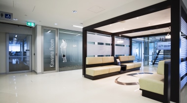 View of the Cardno offices where the interior interior design, lobby, property, real estate, window, white