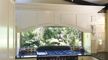 Image of kitchen designed by Debra DeLorenzo which cabinetry, ceiling, countertop, daylighting, home, interior design, kitchen, real estate, room, window, brown