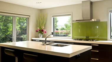 Image of a kitchen which features joinery by countertop, interior design, kitchen, real estate, room, window, white
