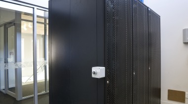 View of electrical equipment. - View of electrical electronic device, technology, white, black