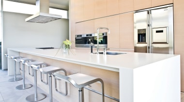 View of a kitchen designed by NKBA designer countertop, interior design, kitchen, product design, real estate, white