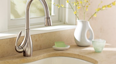 View of a kitchen which features faucets from bathroom, bathroom sink, ceramic, floor, interior design, plumbing fixture, product design, room, sink, tap, white