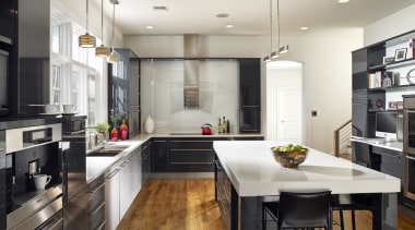 View of a kitchen which features kitchen cabinetry cabinetry, countertop, cuisine classique, interior design, kitchen, real estate, room, white
