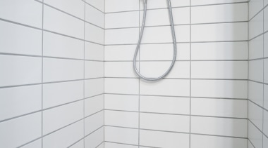 internal bathroom view of drainage solutions at Chews angle, bathroom, floor, plumbing fixture, product design, shower, structure, tap, tile, wall, white, gray