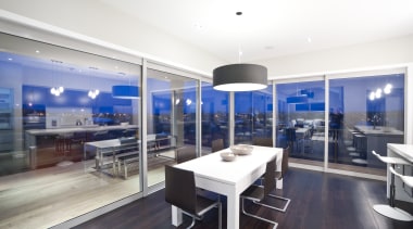 View of the main living area of this apartment, ceiling, interior design, real estate, white