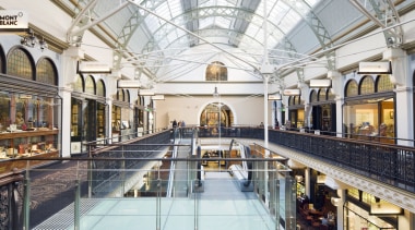 The Queen Victoria Building in Sydney has undergone building, daylighting, leisure, leisure centre, shopping mall, swimming pool, white, gray