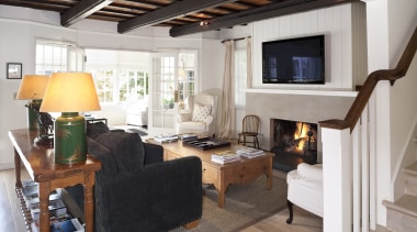 Interior view of this traditional home - Interior interior design, living room, property, room, gray