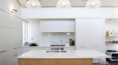 A kitchen interior designed by Anna Welsh MDINZ, ceiling, countertop, interior design, kitchen, product design, white