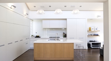 A kitchen interior designed by Anna Welsh MDINZ, cabinetry, countertop, cuisine classique, floor, interior design, kitchen, product design, room, white