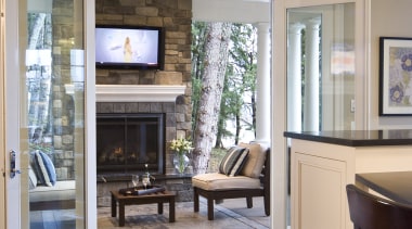 Wood Floors add authenticity from Harvest Timber Co. cabinetry, ceiling, countertop, door, floor, flooring, hardwood, home, interior design, kitchen, laminate flooring, living room, real estate, room, wall, window, wood, wood flooring, gray