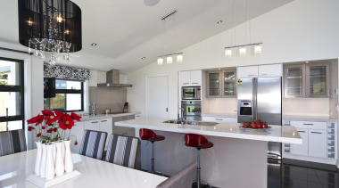 View of Smeg appliance by Applico. - View countertop, cuisine classique, interior design, kitchen, real estate, room, gray, white