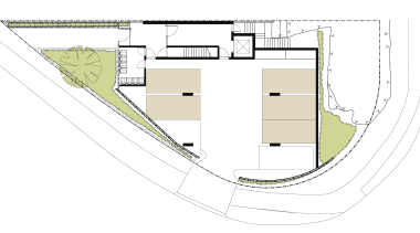 View of architectural plans for this Sydney apartment angle, area, design, diagram, line, plan, product design, structure, white