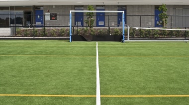 Exterior view of the St Kents' sporting facility artificial turf, ball game, grass, lawn, line, plant, soccer specific stadium, sport venue, sports, stadium, structure, team sport, green, gray