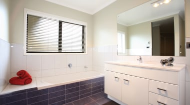 view of the bathroom of a house built bathroom, bathroom accessory, bathroom cabinet, home, interior design, property, real estate, room, sink, window, white