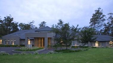 Exterior view of a country home designed and cottage, estate, facade, farmhouse, grass, home, house, landscape, mansion, plantation, property, real estate, residential area, roof, sky, villa, teal
