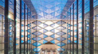 China Diamond Exchange Center - China Diamond Exchange building, daylighting, facade, metropolis, metropolitan area, structure, teal