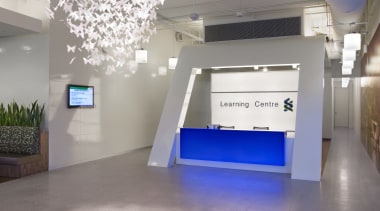 Standard Chartered Bank, Changi Business Park, Singapore architecture, ceiling, daylighting, exhibition, floor, flooring, interior design, lobby, gray