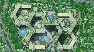 Interlace Conceptual - Interlace Conceptual - aerial photography aerial photography, area, bird's eye view, grass, land lot, residential area, suburb, urban design, green