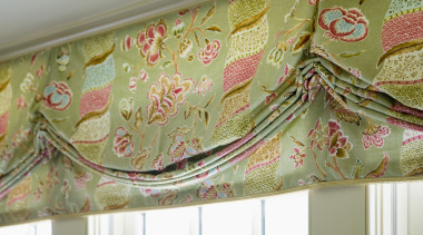 Close-up of the fabric detail - Close-up of interior design, textile, window treatment, brown