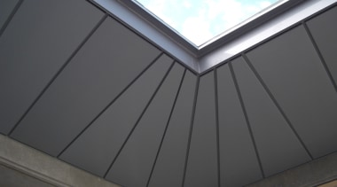 View of the roofing materials supplied by Architectural angle, architecture, ceiling, daylighting, daytime, facade, light, line, roof, siding, sky, structure, wall, window, black, gray