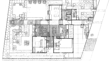 View of architectural floor plans. - View of architecture, area, artwork, design, diagram, drawing, floor plan, home, land lot, line, line art, plan, product design, residential area, sketch, structure, technical drawing, white