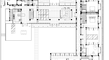 View of architectural plans. - View of architectural architecture, area, design, diagram, drawing, elevation, floor plan, font, line, plan, product design, schematic, technical drawing, text, white