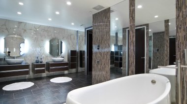 View of bathroom at the Pececnik apartment which bathroom, estate, home, interior design, real estate, room, gray