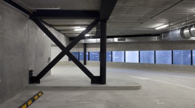 View of engineering design for fire safety by architecture, daylighting, floor, structure, subway, gray, black