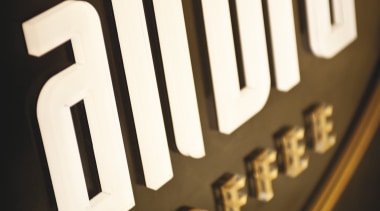 The Altura Coffee sign. - The Altura Coffee brand, font, logo, text, black