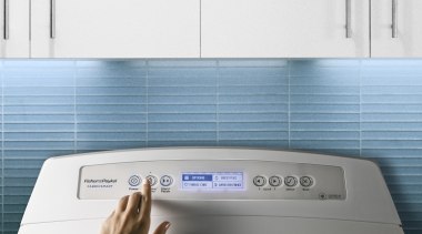 Fisher &amp; Paykel updated range. Peter Russel, F&amp;P home appliance, major appliance, product, product design, white, teal