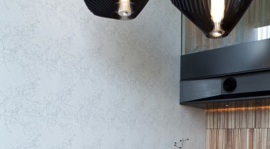 Interior of the Novotel Auckland Airport, by Sharp ceiling, chandelier, interior design, lamp, light fixture, lighting, lighting accessory, product design, table, gray