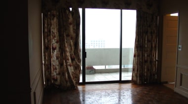 This home was remodeled by Mark Williams Design curtain, door, floor, flooring, home, interior design, property, real estate, room, textile, window, window covering, window treatment, wood, black