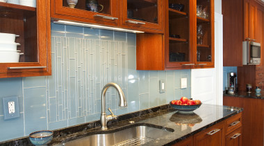 timber flooring and cabinetry, high glass door cabinets cabinetry, countertop, cuisine classique, hardwood, interior design, kitchen, room, under cabinet lighting, wood, wood stain, red