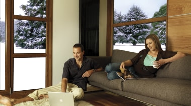 Warm comfortable living area. - Warm comfortable living couch, furniture, home, house, interior design, living room, window, wood, brown