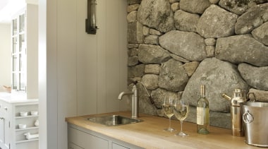 View of the kitchen area.  Cabinetry is cabinetry, countertop, cuisine classique, home, interior design, kitchen, room, brown