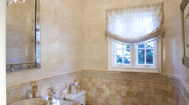 Golden onyx tiles, albeit in a variety of architecture, bathroom, ceiling, daylighting, estate, floor, flooring, home, interior design, real estate, room, wall, gray