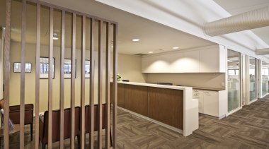 Resene paints at Hammondville Village Community Centre ceiling, daylighting, floor, flooring, hardwood, interior design, laminate flooring, lobby, real estate, wood, wood flooring, brown, gray