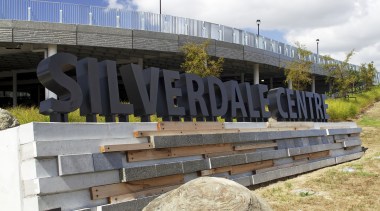 Naylor Love Silverdale Centre construction - Naylor Love sky, white