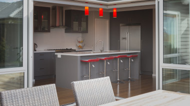 Generation Homes house with joinery by Elite - door, floor, porch, real estate, window, gray