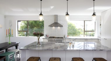 The owners chose a Smeg SUK92MX8 90cm range countertop, home, interior design, kitchen, real estate, room, table, gray