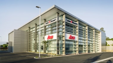 AON Office showcase and home for builder Calder building, commercial building, condominium, corporate headquarters, facade, headquarters, mixed use, property, real estate, residential area, white