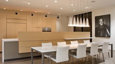 Minimalist desert new house - Minimalist desert new ceiling, dining room, furniture, interior design, kitchen, room, table, orange, gray, brown