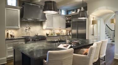 Pièce de résistance by Design Galleria - Pièce cabinetry, countertop, cuisine classique, interior design, kitchen, room, gray