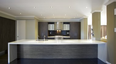 Holistic approach  comprehensive service from Apollo Kitchens ceiling, countertop, floor, flooring, interior design, kitchen, real estate, room, wood flooring, gray, black